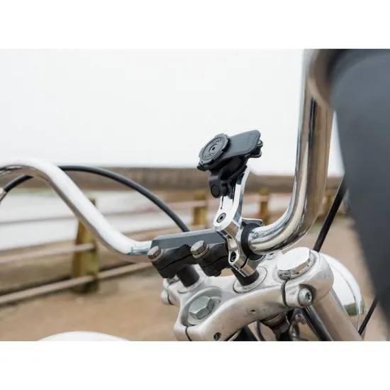 Система за монтаж QUAD LOCK Pro Chrome Handlebar Mount - Сигурност и стил