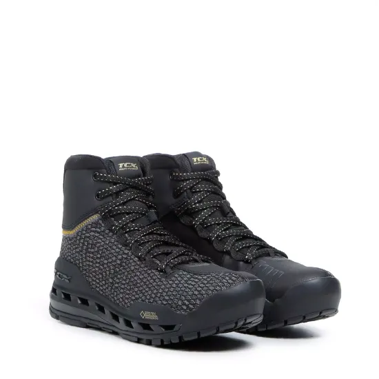 TCX Climatrek Surround Lady – дамски мото обувки Gore-Tex черно и златно