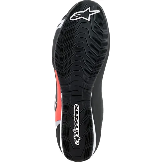 Мото боти ALPINESTARS SEKTOR BLACK/WHITE/RED с микрофибър и TPR защита