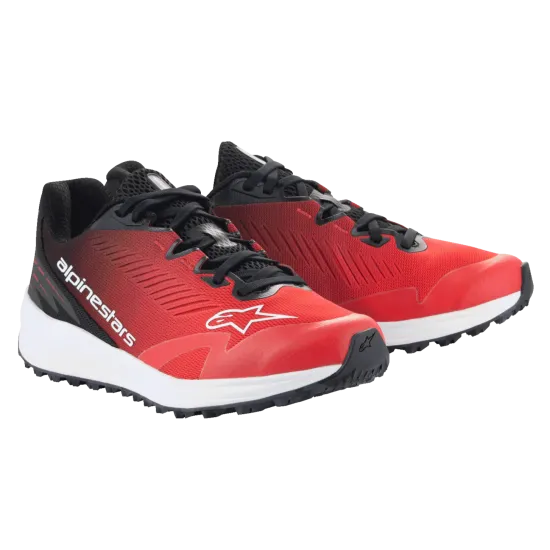 Боти ALPINESTARS Meta Road V2 RD/W в червено и бяло, удобни и подходящи за дълги пътувания