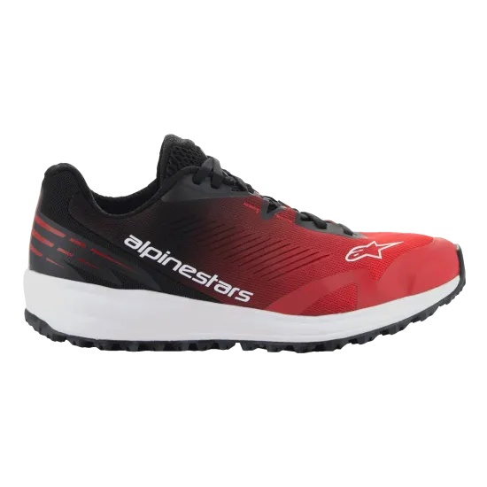 Боти ALPINESTARS Meta Road V2 RD/W в червено и бяло, удобни и подходящи за дълги пътувания