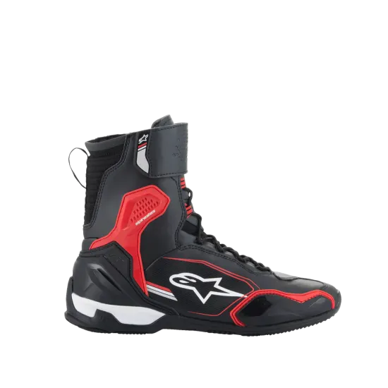 Мото боти Alpinestars Super Faster Black/Red – защита и комфорт в червено и черно