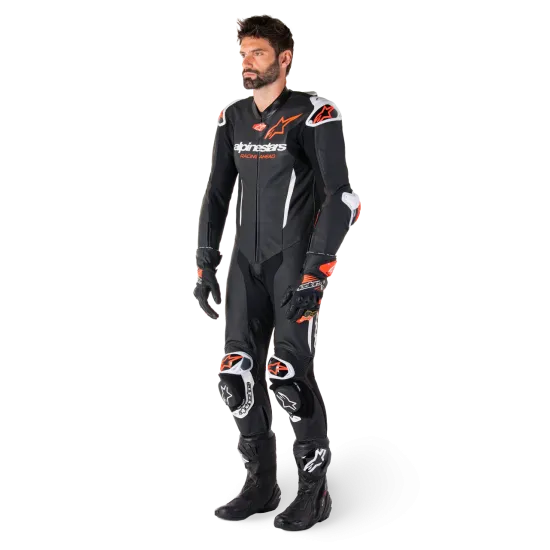 Кожен екип ALPINESTARS GP-R7 1-PC черен-червен-бял