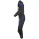 Кожен мото екип SPIDI LASER TOURING Black/Blue 2PC с CE протектори и гъвкави панели