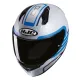 Каска HJC C10 LITO SILVER/BLUE - лека и комфортна full-face каска с вентилация и UV защита