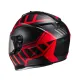 Каска HJC C70N HOLT BLACK/RED - поликарбонатна каска с слънчеви очила