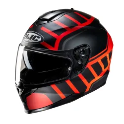 Каска HJC C70N HOLT BLACK/RED