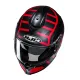 Каска HJC C70N HOLT BLACK/RED - поликарбонатна каска с слънчеви очила