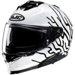 Каска HJC i71 CELOS WHITE/BLACK/GREEN