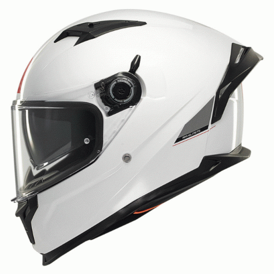 Каска MT BRAKER SV SOLID A0 GLOSS PEARL WHITE с ECE 22.06 и DOT сертификати