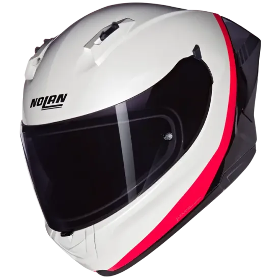 Каска NOLAN N60-6 SPORT VERNICIATURA SPECIALE 347 White Black Orange – спортна каска с Pinlock