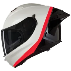Каска NOLAN N60-6 SPORT VERNICIATURA SPECIALE 347 WHITE BLACK ORANGE - Гланц