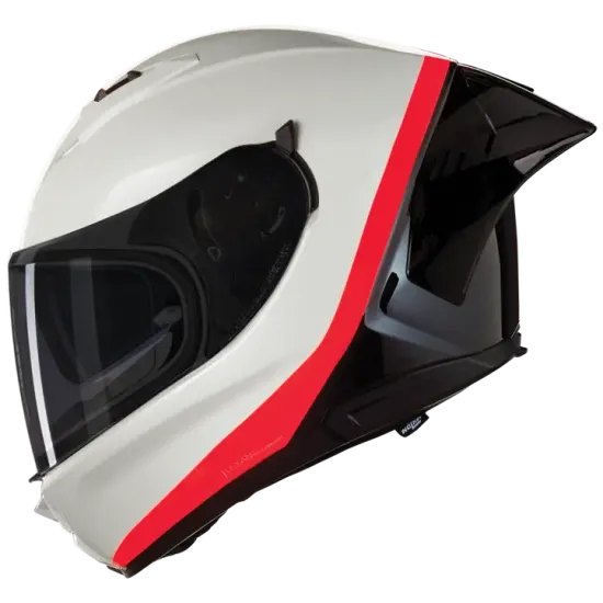 Каска NOLAN N60-6 SPORT VERNICIATURA SPECIALE 347 White Black Orange – спортна каска с Pinlock