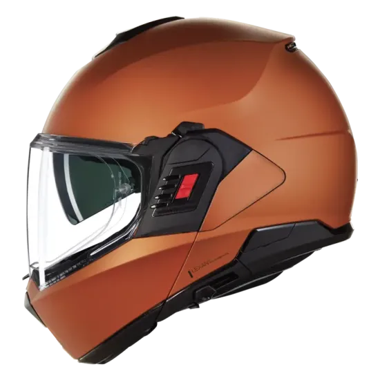 Каска Nolan N120-1 Classico Nobile N-Com 319 Ocher – Flip-back механизъм и елегантен дизайн
