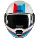 Каска Nolan N120-1 Lineo N-Com 347 White Blue Red – модулна каска с аеродинамичен дизайн