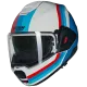 Каска Nolan N120-1 Lineo N-Com 347 White Blue Red – модулна каска с аеродинамичен дизайн