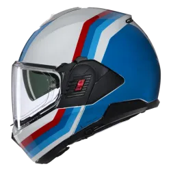 Каска Nolan N120-1 Lineo N-Com 347 White Blue Red