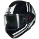 Каска Nolan N120-1 Lineo N-Com 348 Black White Silver – модулна каска с аеродинамичен дизайн