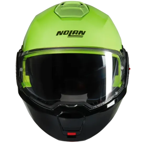 Каска Nolan N120-1 Mivedi N-Com 329 Green Black – модулна каска с повишена видимост
