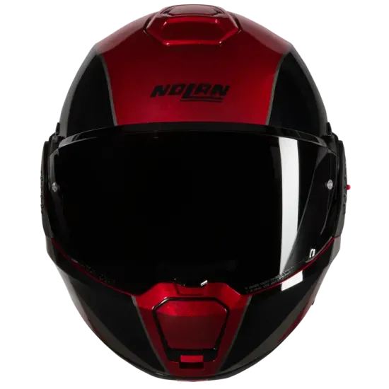 Каска Nolan N120-1 Verniciatura Speciale N-Com 344 Red Black – стилен дизайн и flip-back механизъм