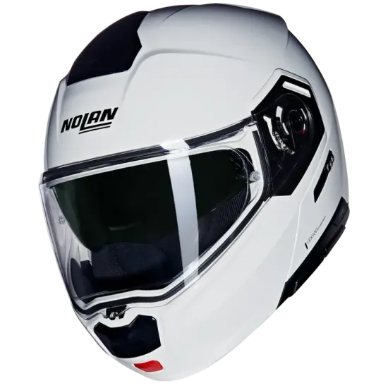 Каска Nolan N90-3 06 Classico N-Com 305 Metal White – Flip-up механизъм и металик бял дизайн