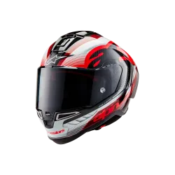 Каска ALPINESTARS Supertech R10 Team Black/Carb/Red/White