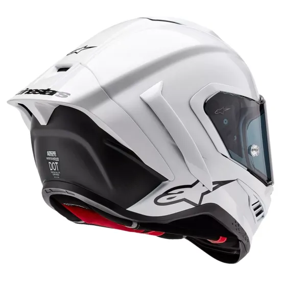 Каска ALPINESTARS Supertech R10 White/Flat Black – карбонова конструкция и защита