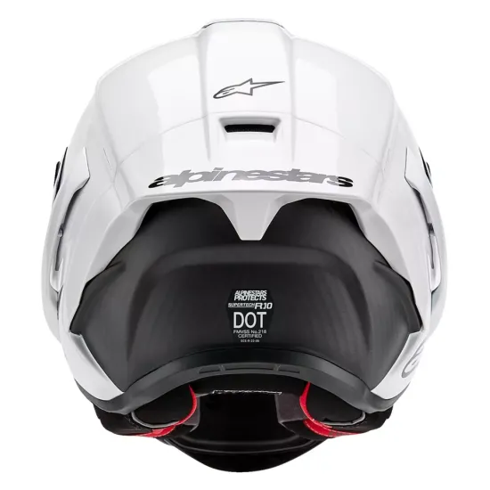Каска ALPINESTARS Supertech R10 White/Flat Black – карбонова конструкция и защита