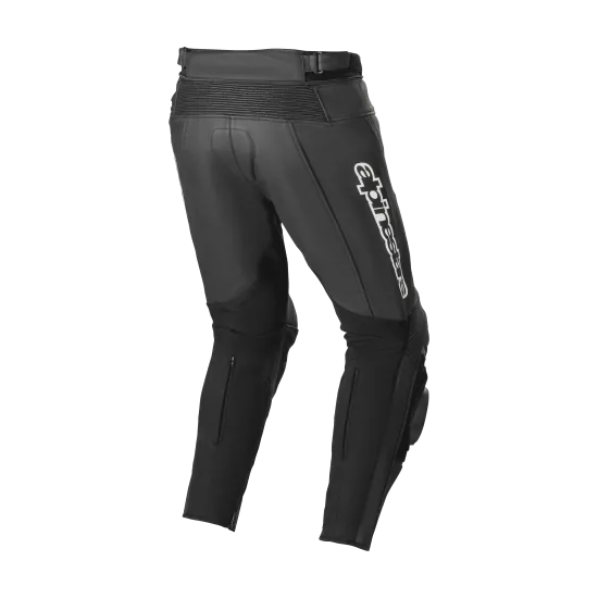 Мото панталон ALPINESTARS TRACK V2 BLACK – Защита и комфорт с CE сертифицирани протектори Кожен мото панталон ALPINESTARS TRACK V2 BLACK с GPR протектори и разтягащи се панели