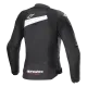 Дамско мото яке ALPINESTARS Stella T-GP Plus R Air BLACK/WHITE с мрежести панели за отлична вентилация