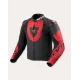 Кожено яке REVIT Argon 3 Black Neon Red – спортно мото яке с перфорация и защита
