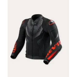 Кожено яке REVIT Hyperspeed 3 Air - Black Neon Red