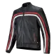 Кожено мото яке ALPINESTARS DYNO BLACK/RED с нископрофилни протектори и подвижна терможилетка