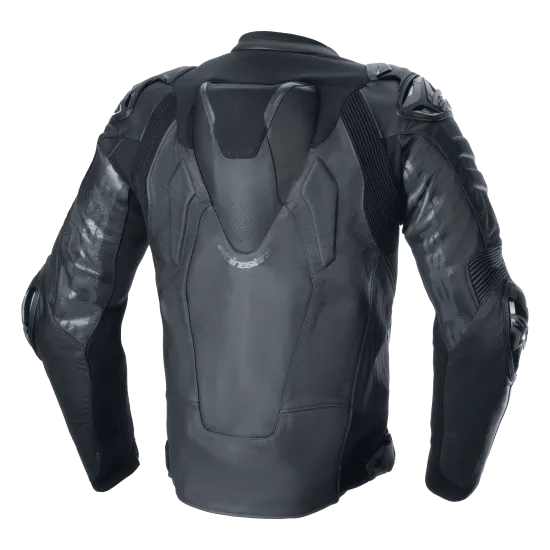 Кожено мото яке ALPINESTARS ATEM V5 BLACK – състезателна защита и комфорт