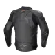 Кожено мото яке ALPINESTARS GP PLUS R V4 BLACK с Nucleon Flex Plus протектори и DFS слайдери