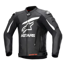 Кожено яке ALPINESTARS GP PLUS R V4 BLACK/WHITE