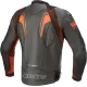 Кожено мото яке ALPINESTARS GP PLUS R V3 RIDEKNIT BLACK/RED FLUO с Nucleon Flex Plus протектори и Tech-Air® 5 съвместимост