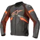 Кожено мото яке ALPINESTARS GP PLUS R V3 RIDEKNIT BLACK/RED FLUO с Nucleon Flex Plus протектори и Tech-Air® 5 съвместимост