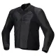 Кожено мото яке ALPINESTARS Faster V3 BLACK с протектори DFS GP Lite и Nucleon Flex Plus