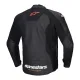 Кожено мото яке Alpinestars Faster V3 черно с червени акценти