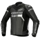 Кожено мото яке ALPINESTARS GP Force Airflow BLACK с Nucleon протектори и перфорации за охлаждане