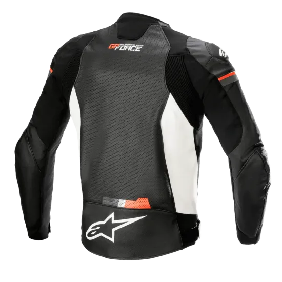Кожено мото яке ALPINESTARS GP Force Airflow BWR с Nucleon протектори и перфорации за охлаждане