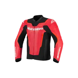 Кожено яке ALPINESTARS GP FORCE V2 AIR RED/FLUO