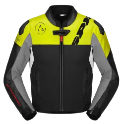 Кожено мото яке SPIDI DP PROGRESSIVE HYBRID PERFORATED Black/Fluo