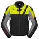 Кожено мото яке SPIDI DP Progressive Hybrid Perforated Black/Fluo с Warrior протектори и вентилация