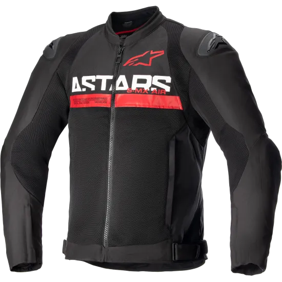 Мото яке Alpinestars SMX Air Black/Red с Tech-Air® съвместимост и DFS Lite протектори