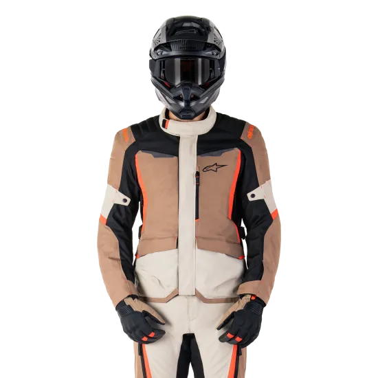 Текстилно мото яке ALPINESTARS ST-1 WP в каки/пясък/черен/червен