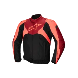 Текстилно яке ALPINESTARS T-JAWS V4 WATERPROOF BLACK/RED FLUO