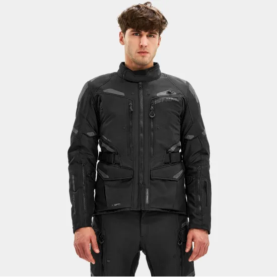 Туристическо мото яке SHIMA DUNE MEN BLACK – трислойна мото екипировка с CE защита