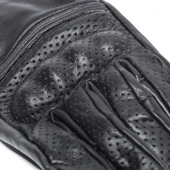 Кожени ръкавици BLACK BIKE BOBBER PERFORATED - Перфектна защита и комфорт